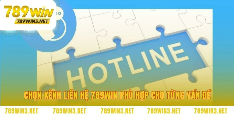 Chọn kênh liên hệ 789WIN cho từng nhu cầu