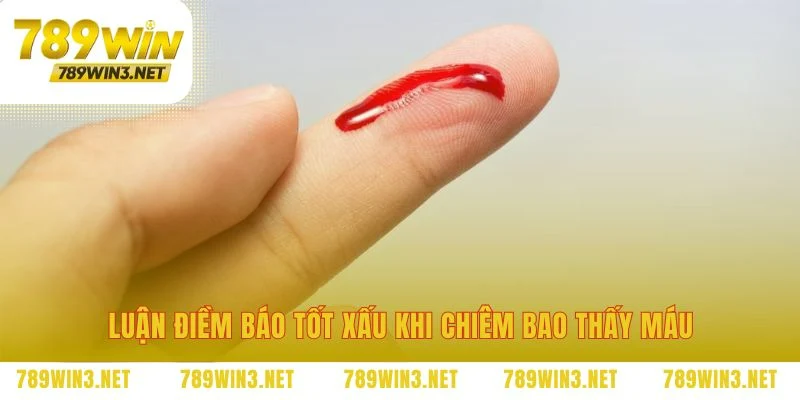 Mơ thấy máu là điềm báo lành hay điềm dữ